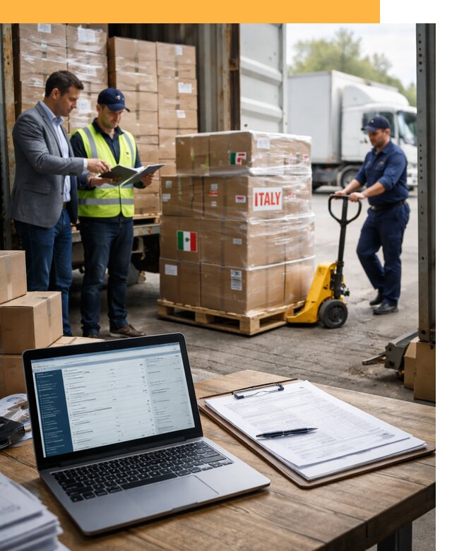 Доставка грузов из Италии: морские и авиаперевозки от 18713