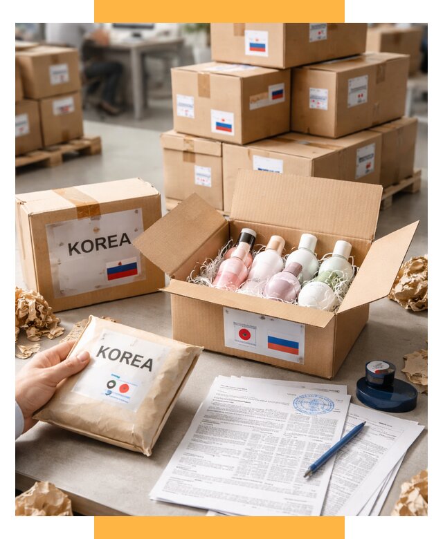 Доставка косметики из Кореи от 8837 р. под ключ | СетСервис-Клы