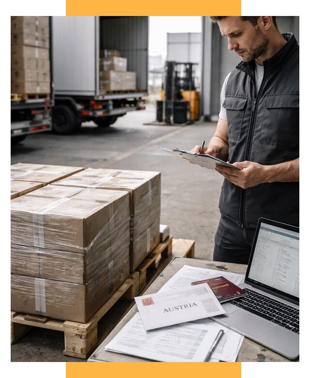 Доставка в Австрию от 67574 р. Логистика и экспорт СетСервис-Клы