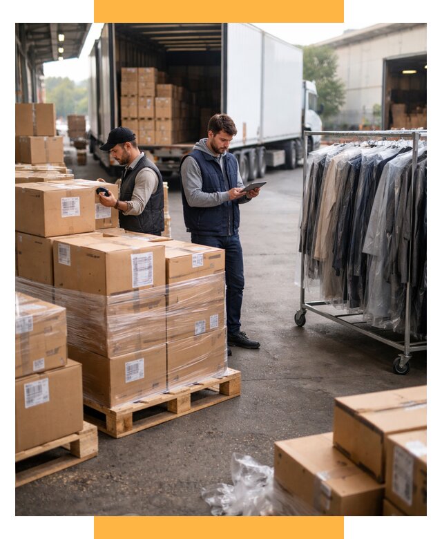 Перевозка и доставка одежды из Китая от 7797 р., СетСервис-Клы