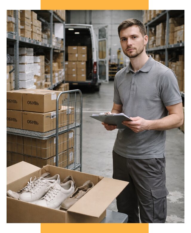 Доставка обуви из Китая и Турции от 4678 р. СетСервис-Клы