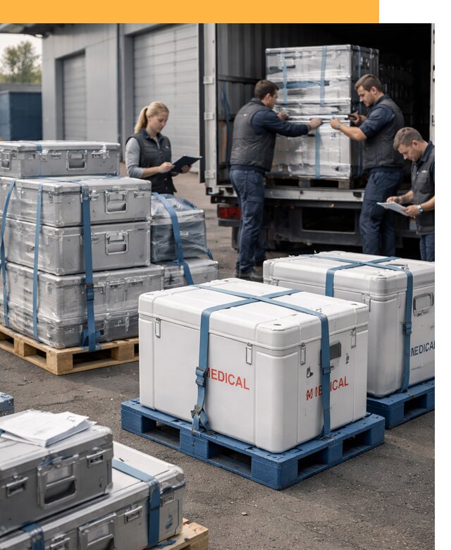 Перевозка медицинского оборудования по всему миру от 15594 руб